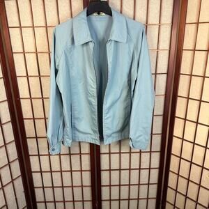 Vintage London Fog golf windbreaker baby blue size Medium